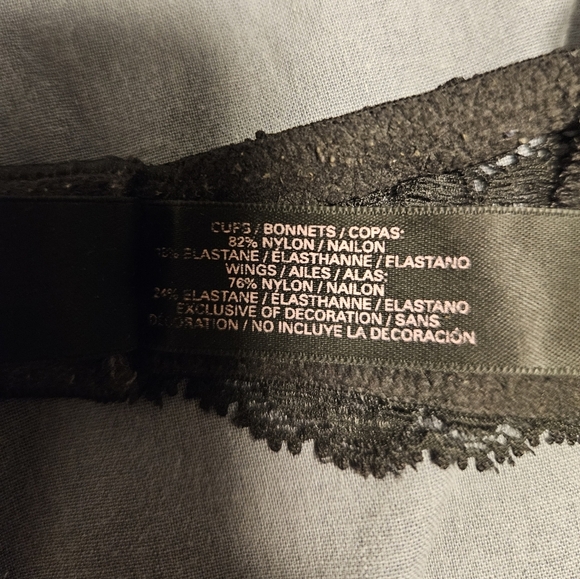 Victoria's Secret 32D 32 D lace t-shirt Bra angel's dream lined demi - Picture 6 of 6